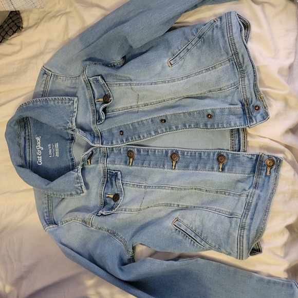 Cropped denim jacket - Picture 1 of 4